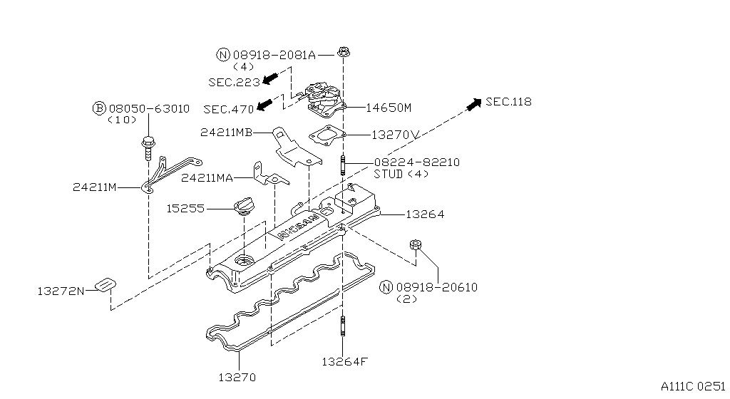 Крышка цилиндра, перекидная крышка ASSY (10.97 - 02.00)
