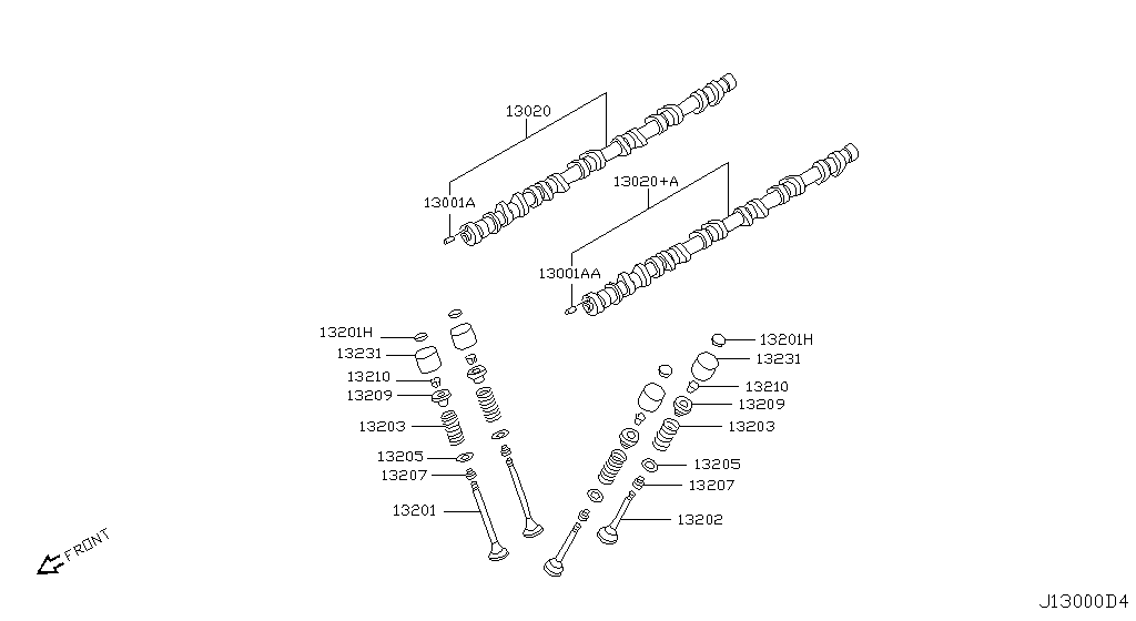 Распределительный вал и клапанный механизм CAMSHAFT & VALVE MECHANISM (10.02 - н.в.)