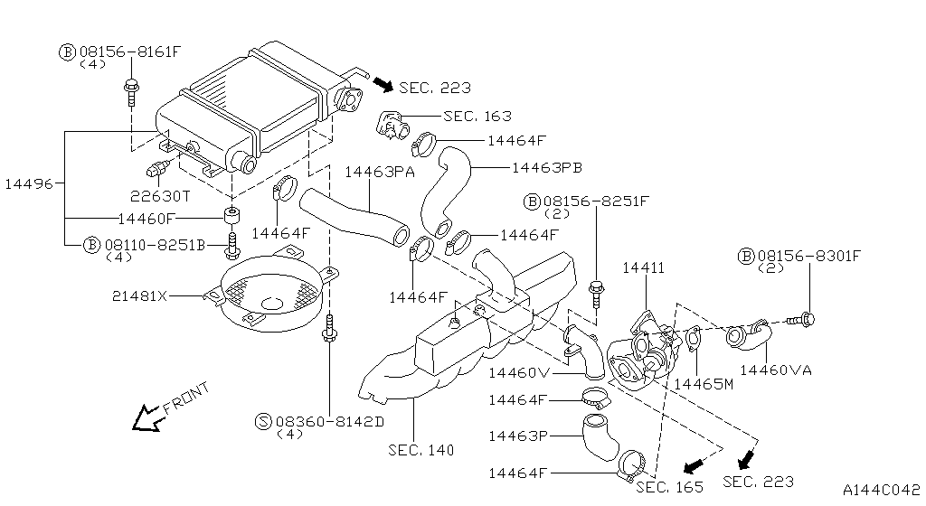 Турбокомпрессор INTER COOLER (10.97 - 06.99)