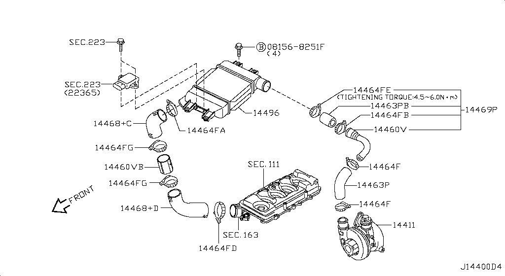 Турбокомпрессор INTERCOOLER & PIPING (12.06 - н.в.)