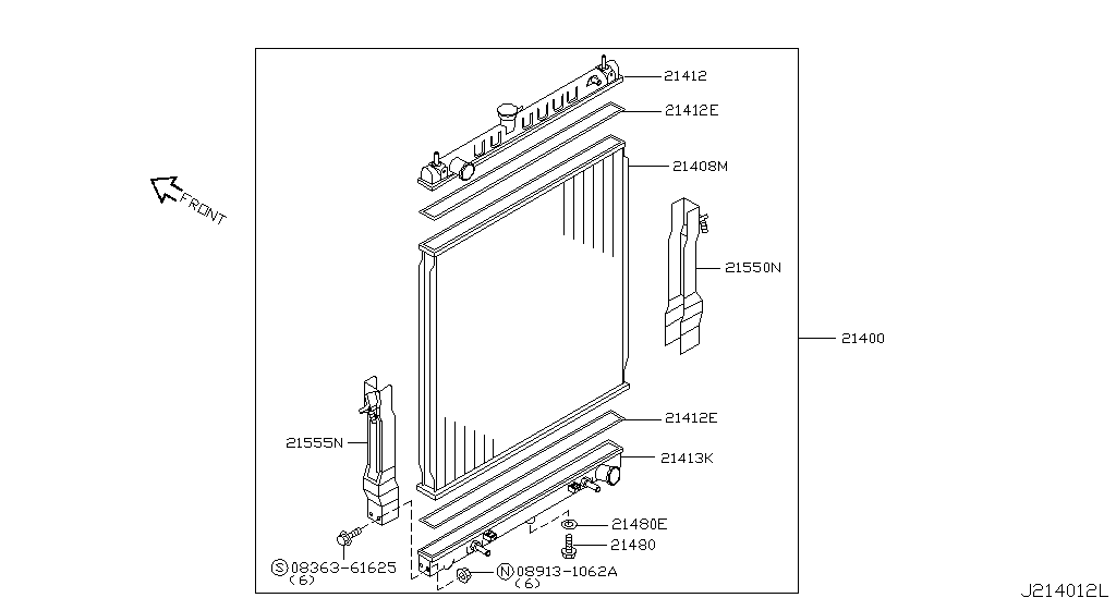 Радиатор, кожух и фитинги RADIATOR (10.02 - н.в.)