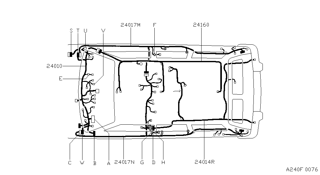 Электропроводка BODY(INST,ROOF,FLOOR) (10.97 - 02.00)
