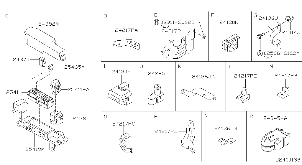 Электропроводка ENGINE ROOM FITTING(1) (02.00 - 07.04)