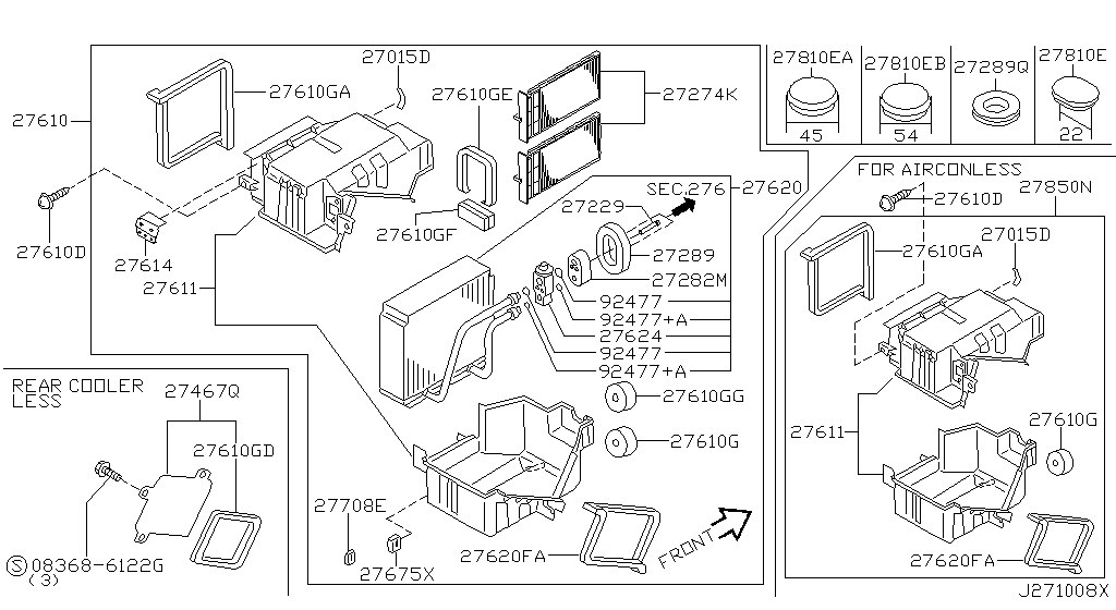 Блок охлаждения FRONT COOLING UNIT (MANUAL) (10.02 - 07.04)