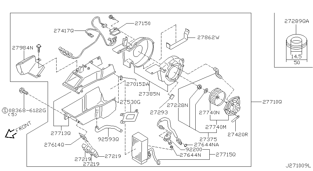 Блок охлаждения REAR COOLING UNIT (MANUAL) (07.02 - 10.02)