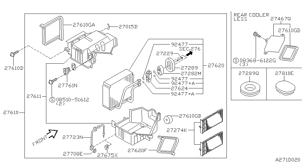 Блок охлаждения COOLING UNIT (AUTO) (10.97 - 06.99)