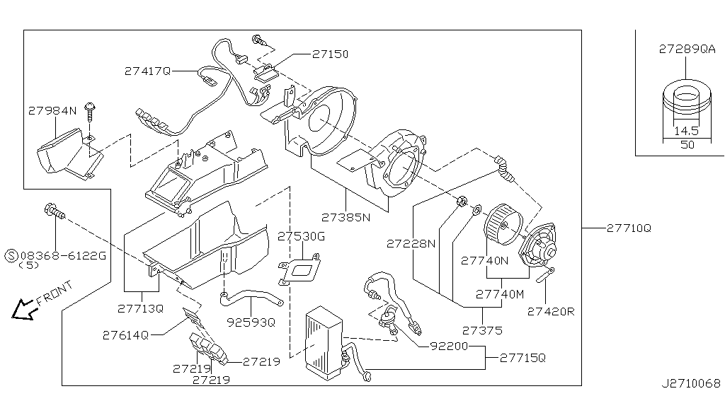 Блок охлаждения REAR COOLING UNIT (AUTO) (07.01 - 10.02)