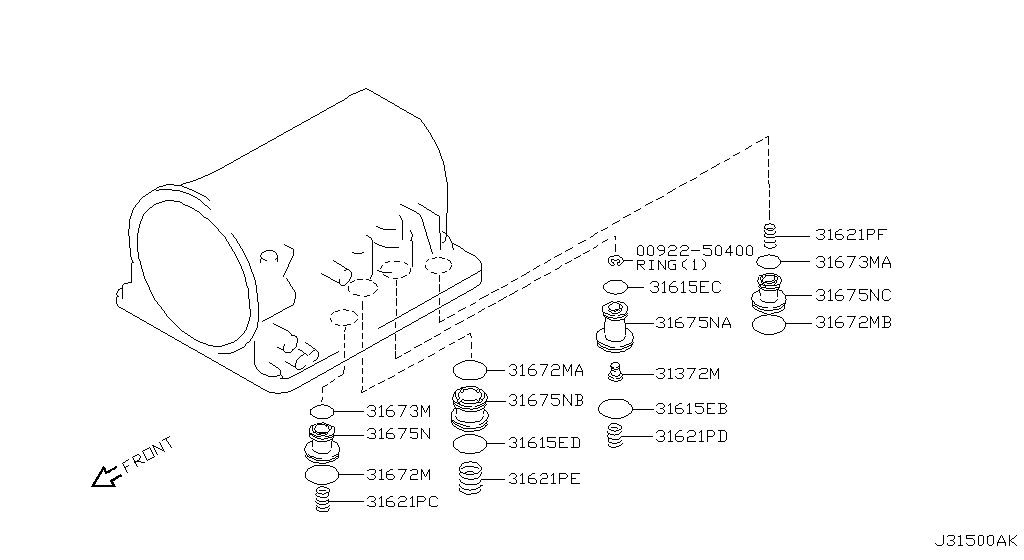 Сцепление и сервопривод LOW & REVERSE BRAKE PARTS (02.00 - 07.01)