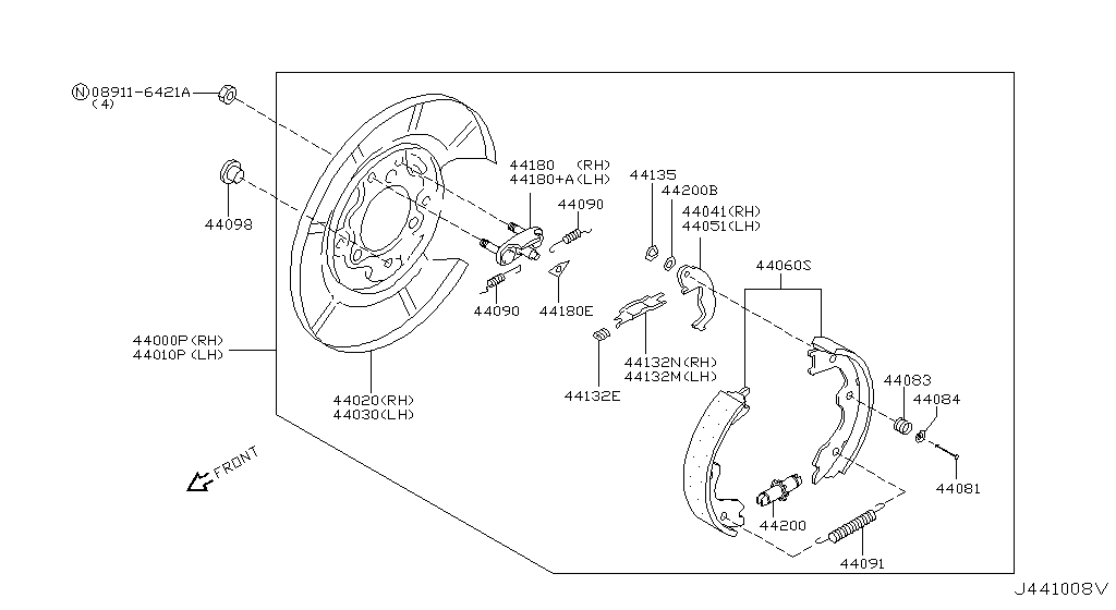 Задние тормоза PARKING BRAKE (10.02 - н.в.)