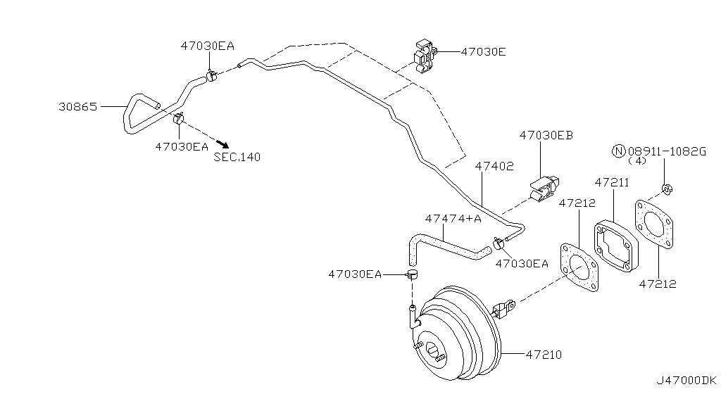 Сервоприводы тормозов и система управления сервоприводами WITH OUT DIFF LOCK (10.02 - 07.04)