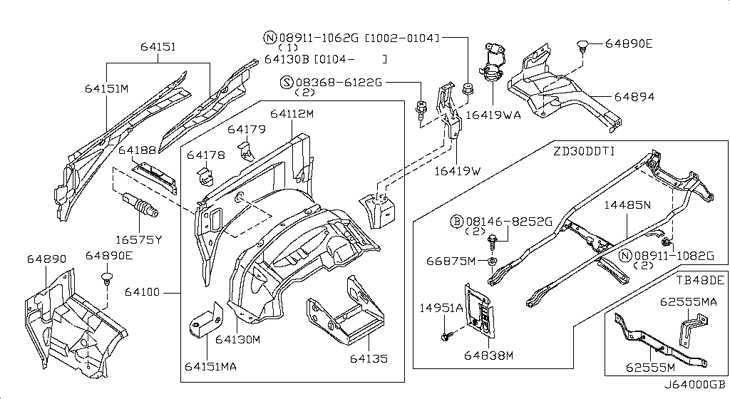 Планка капота, крепления HOODLEDGE PANEL&FITTING RH (12.06 - н.в.)