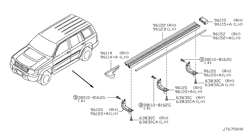 Боковые крепления корпуса MAT GUARD&SIDE PROTECTOR (07.04 - н.в.)