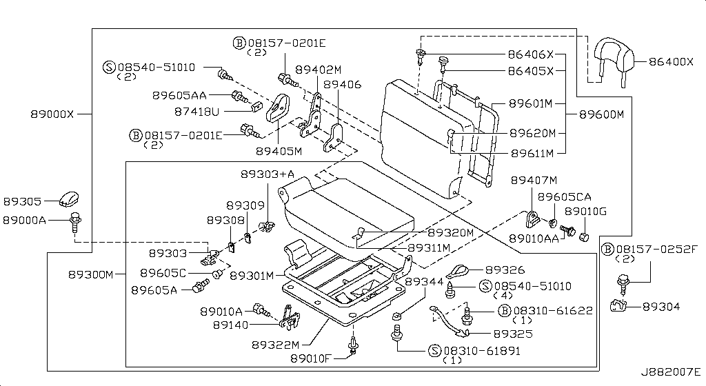 Третье сиденье RH SEAT (12.06 - н.в.)