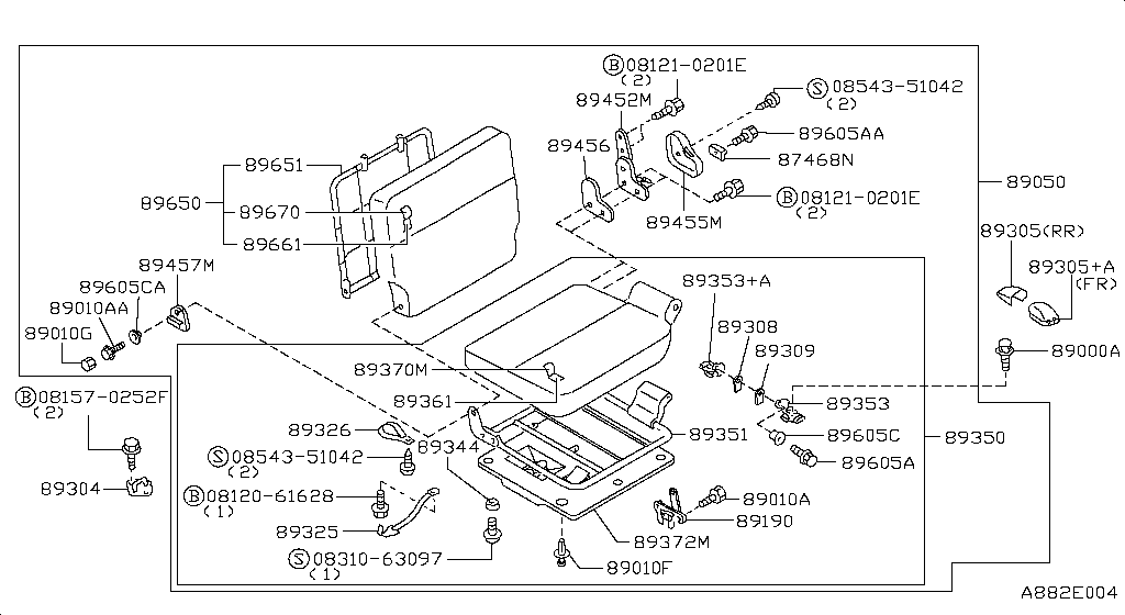 Третье сиденье LH SEAT (10.97 - 12.98)