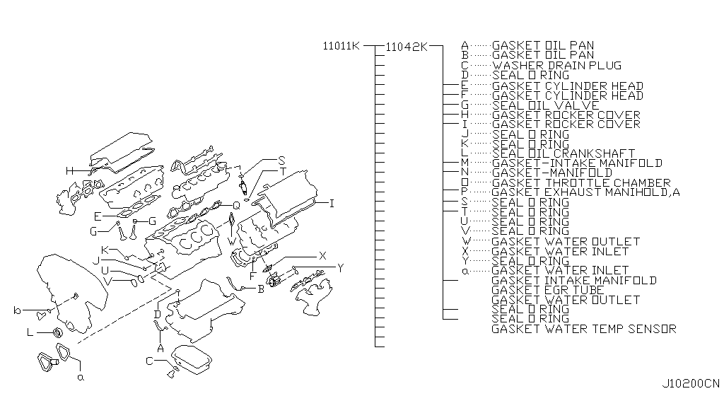 Комплект прокладок двигателя (12.04 - 09.07)